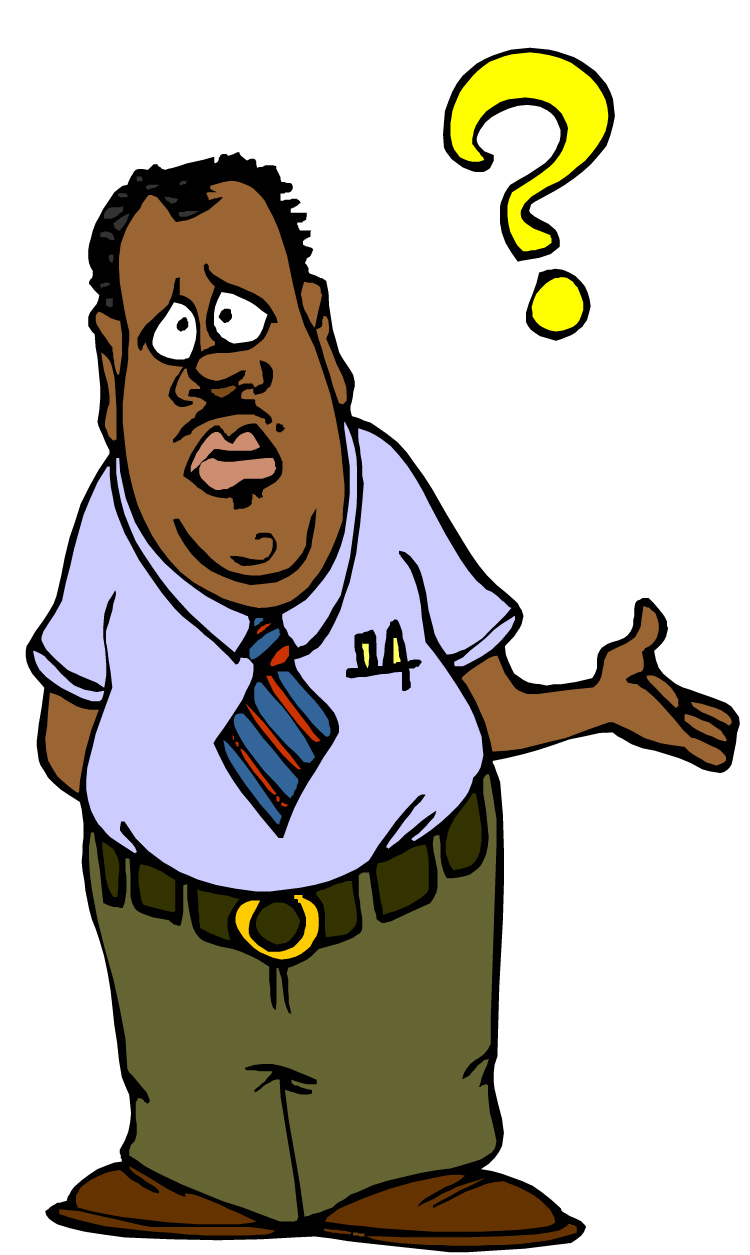 Clipart confused person