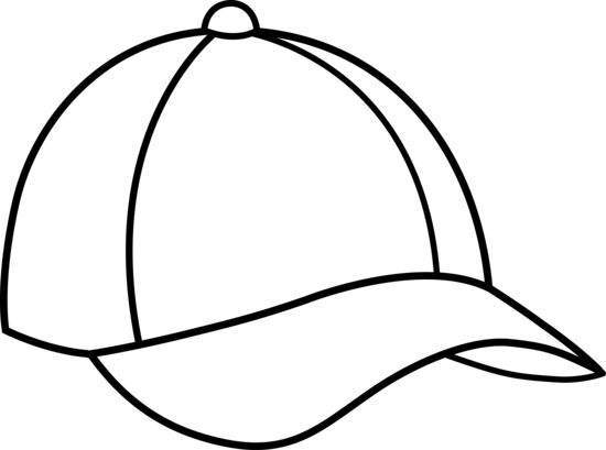 Baseball cap clipart black and white - ClipartFox