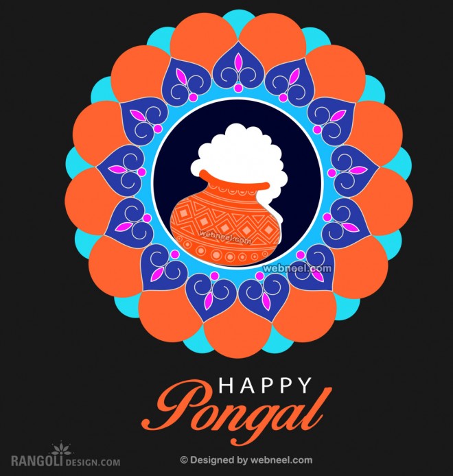 25 Beautiful Pongal Kolam and Pongal Rangoli Designs