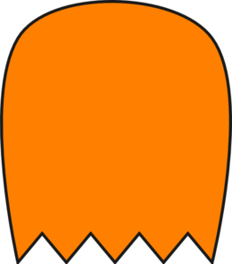 Pacman ghost clipart