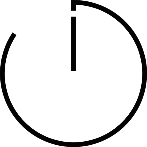 Clock thin outline Icons | Free Download