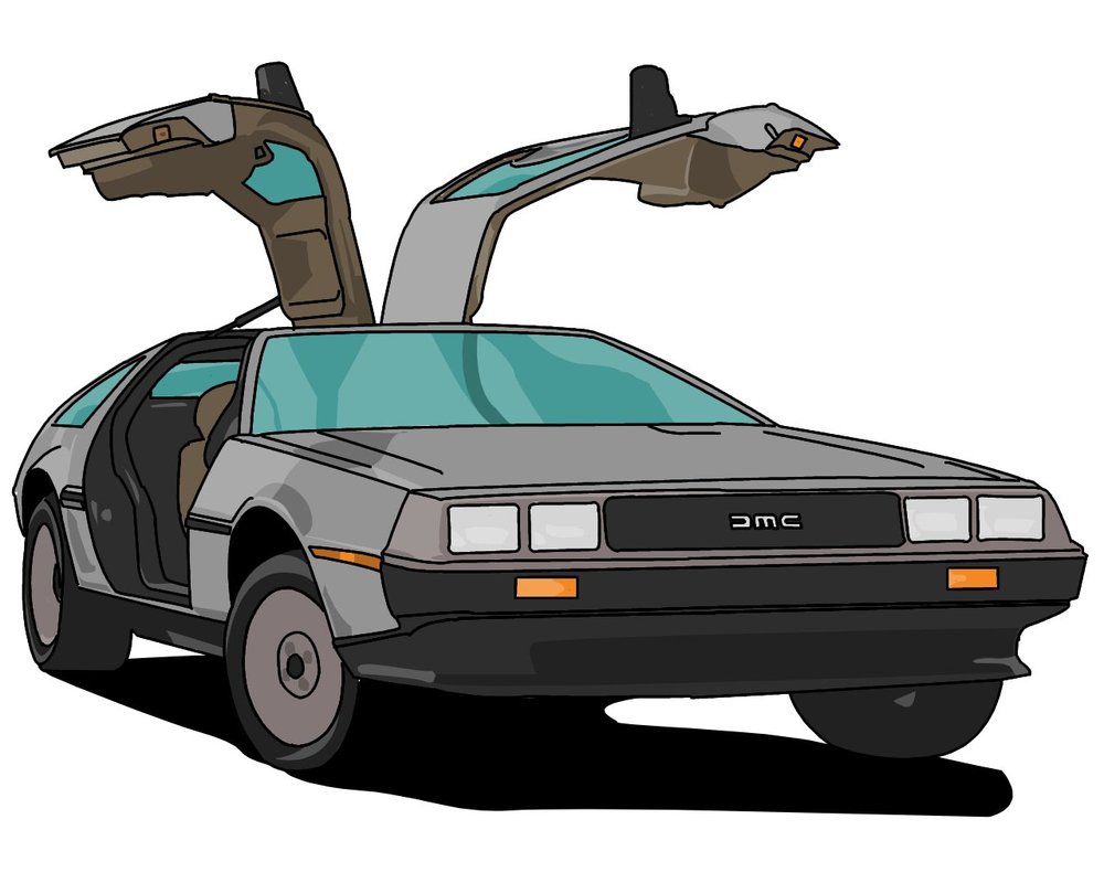 Delorean Vector - ClipArt Best