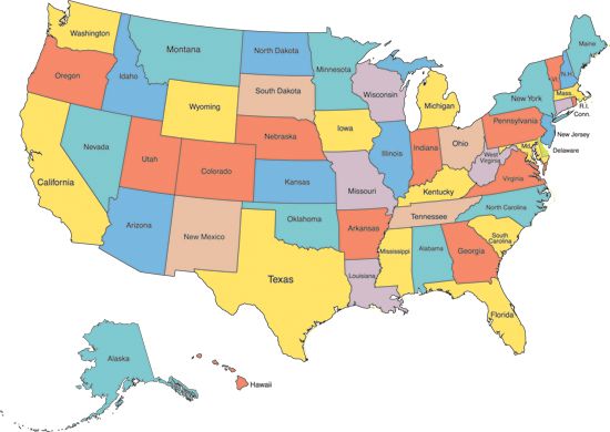 United states map, Maps and Atlantic pacific