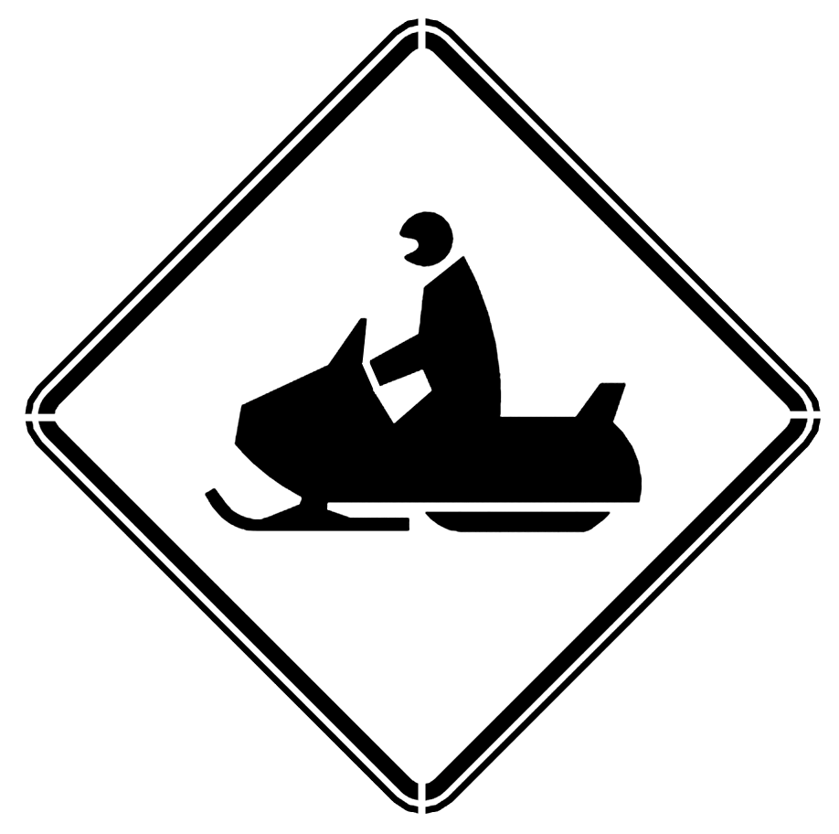Snowmobile Sign Stencil | SP Stencils