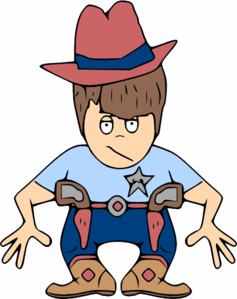 Cowboy Kid clip art - vector clip art online, royalty free ...