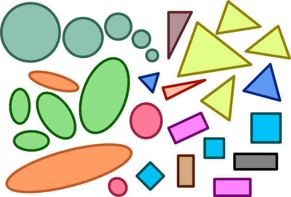 Circles Ellipses Triangles Squares Rectangles Shapes clip art ...