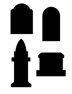 Freebie Friday: Tombstone Silhouettes | Trilby Works