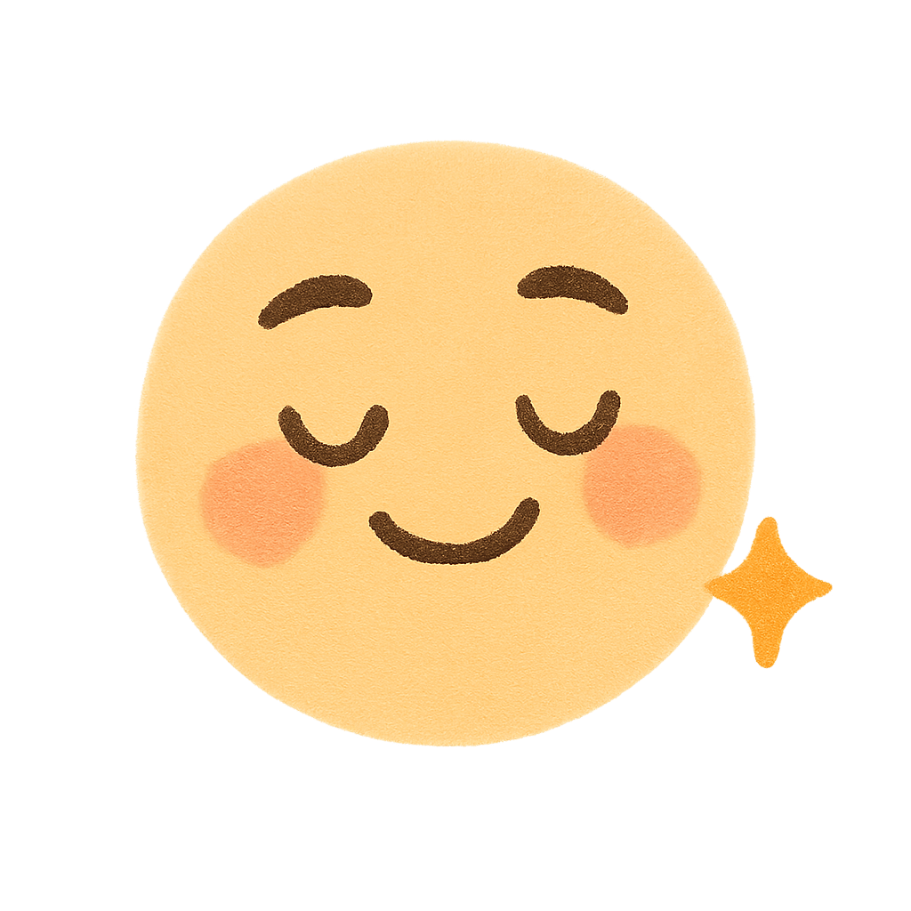 Peaceful Emoji Face