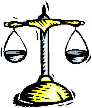 Legal scale of law clipart image #27254