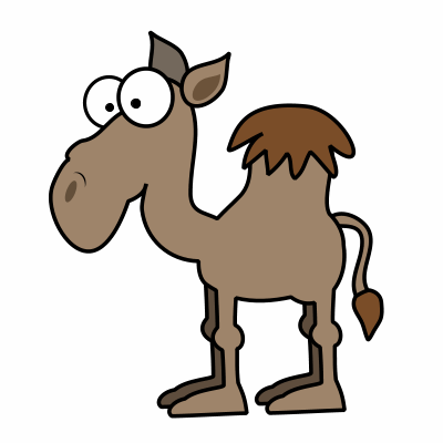 Drawing Of Animal Camel In Desert | Free Download Clip Art | Free ...