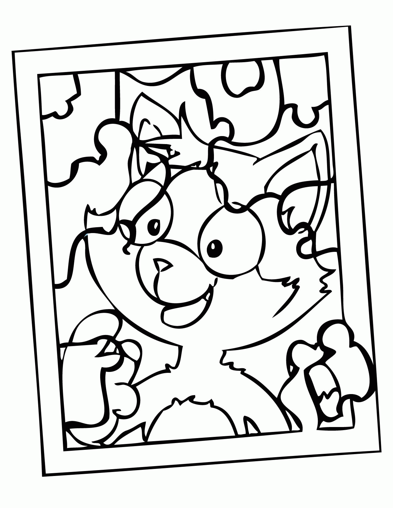 Autism Puzzle Piece Coloring Page - AZ Coloring Pages