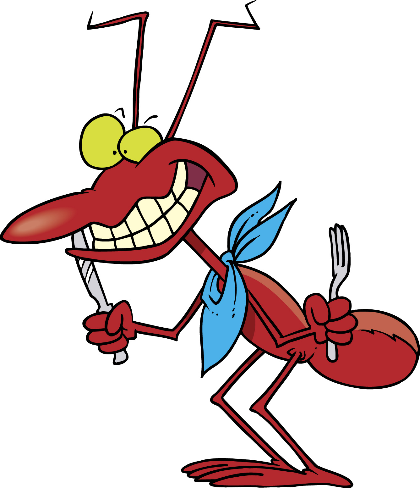 Walking ant vector clip art