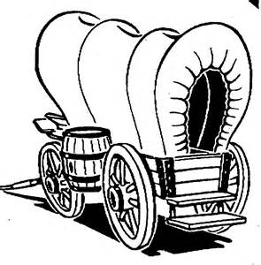 Conestoga Wagon Coloring Page - Google Twit