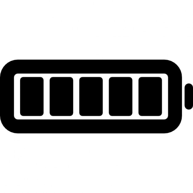 Full battery charge status interface symbol Icons | Free Download