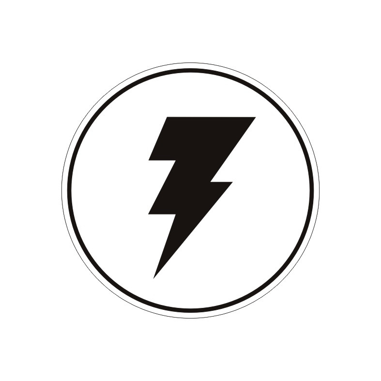 Orange And Blue Lightning Bolt Clipart