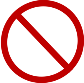 Circle Slash Symbol Clipart - Free to use Clip Art Resource