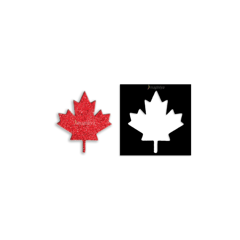 Canada Day glitter tattoo stencils - Imaginiya