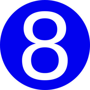 Number 8 clip art - ClipartFox