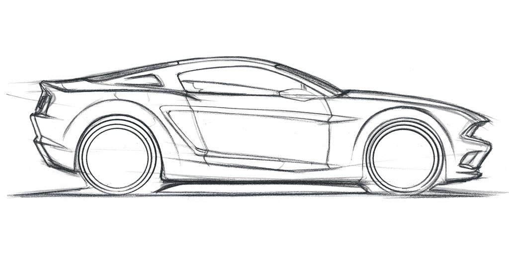 Ford Mustang Drawing Muscle Car Wallpaper Of 2015 Ford Mustang ...
