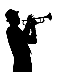 Trumpet Player Silhouette stock photos - FreeImages.com