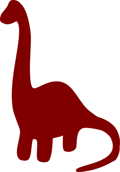 Free dinosaur silhouette clipart