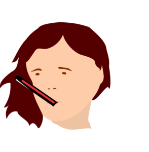 Clip Art Sick Woman Clipart