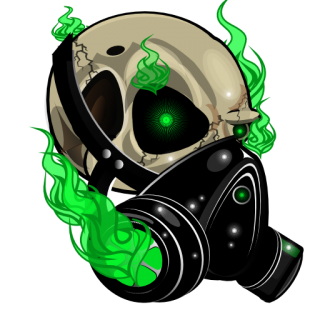 skull with gas mask and green smoke Â» Emblems for GTA 5 / Grand ...