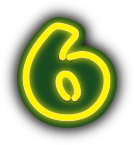 Number Six Clip Art - vector clip art online, royalty ...