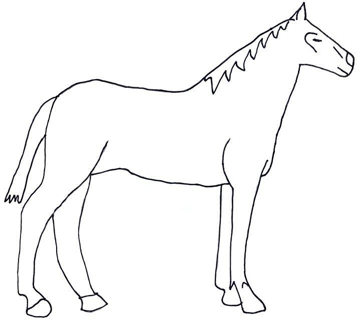 Best Photos of Stencil Cut Out Horse - Horse Outlines to Trace ...