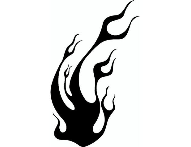 Large Tribal Flame Pattern Tattoo Tabatha Clipart - Free to use ...