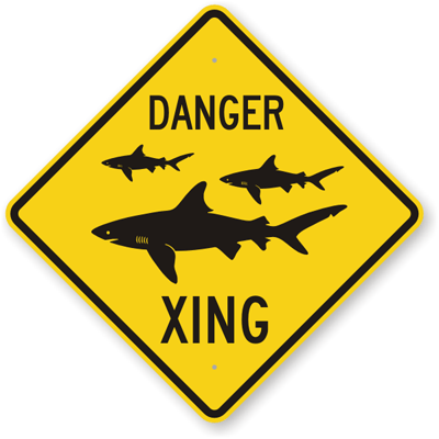 Beware of Lawyer Sign Under $8.99 - Buy Funny Sign Online, SKU: S-9904