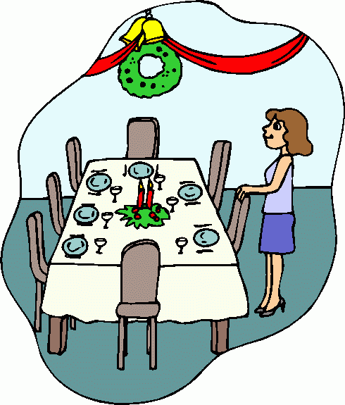Family Dinner Table Clipart - Free Clipart Images