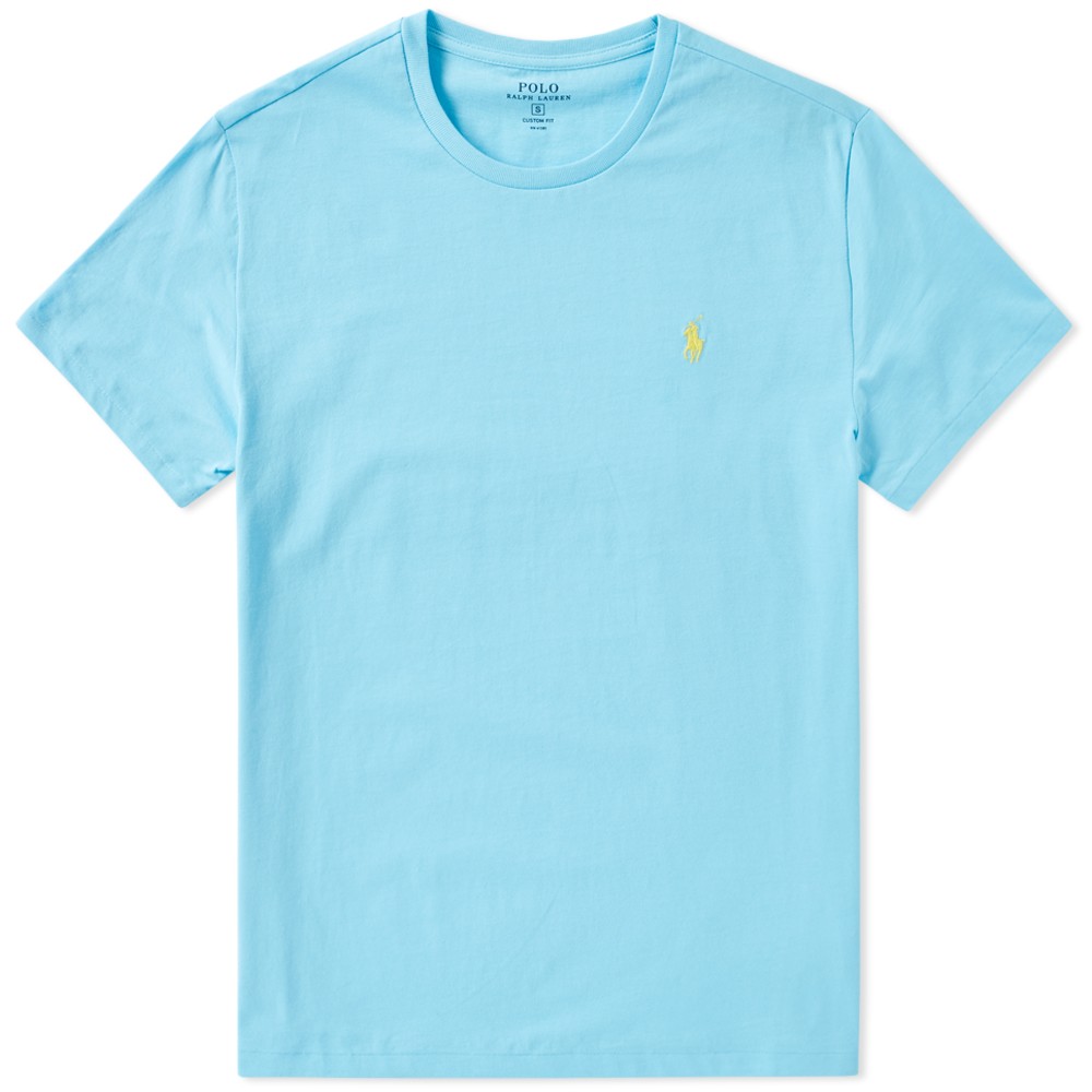 Polo Ralph Lauren Custom Fit Crew Tee (French Turquoise) - ClipArt Best ...