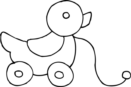 Free clip art toys black and white