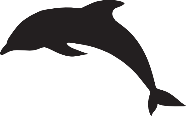 Jumping Dolphin Outline - Free Clipart Images
