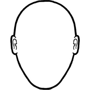 Human head outline clipart