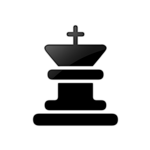 King Chess Piece Icon #044476 Â» Icons Etc