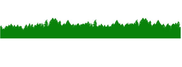 Green Treeline Over White Background Clip Art ...