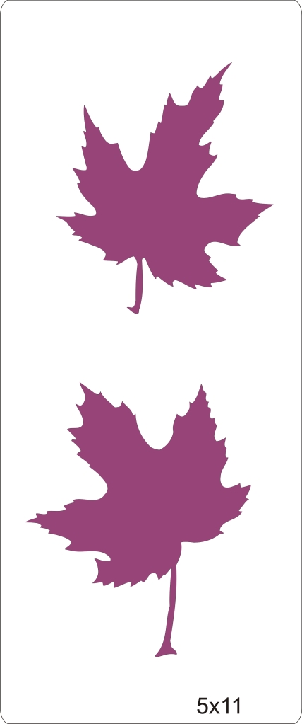 Maple Leaf Stencil Cake Decoration Airbrush Tattoos Wallart ...