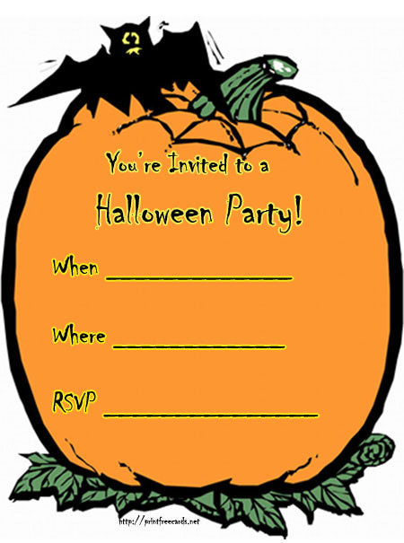Free Halloween Invitations That You Can Print From Home