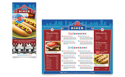 Tri Fold Menus - Word Templates &amp; Publisher Templates
