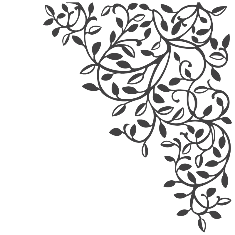 Wall sticker Floral design