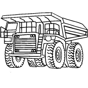 mack of car the movie pulling trailer coloring page | Kids Play Color