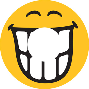 Big Grin Smiley Face Contact Lenses (Pair) | Smiley Face Contact ...