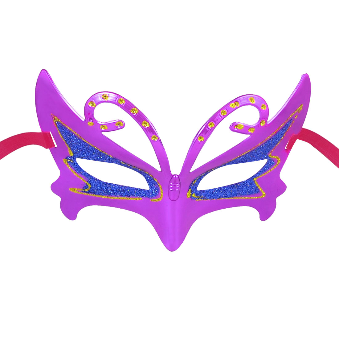 Halloween Carnival Self Tie Strap Royal Blue Glittery Powder Party ...