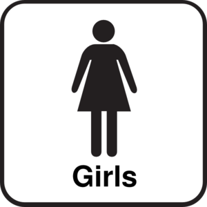 Bathroom Girls Sign Clip Art - vector clip art online ...