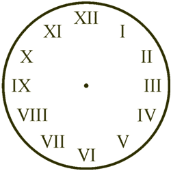 Roman Numeral Clock Face Template - ClipArt Best