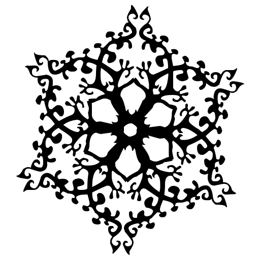 Black snowflake 8 icon - Free black snowflake icons
