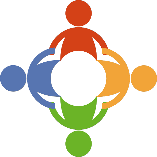 People Holding Hands In A Circle clip art - vector clip art online ...