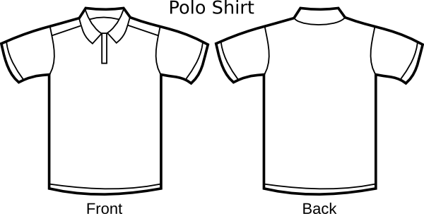 Polo Shirt Template clip art - vector clip art online, royalty ...